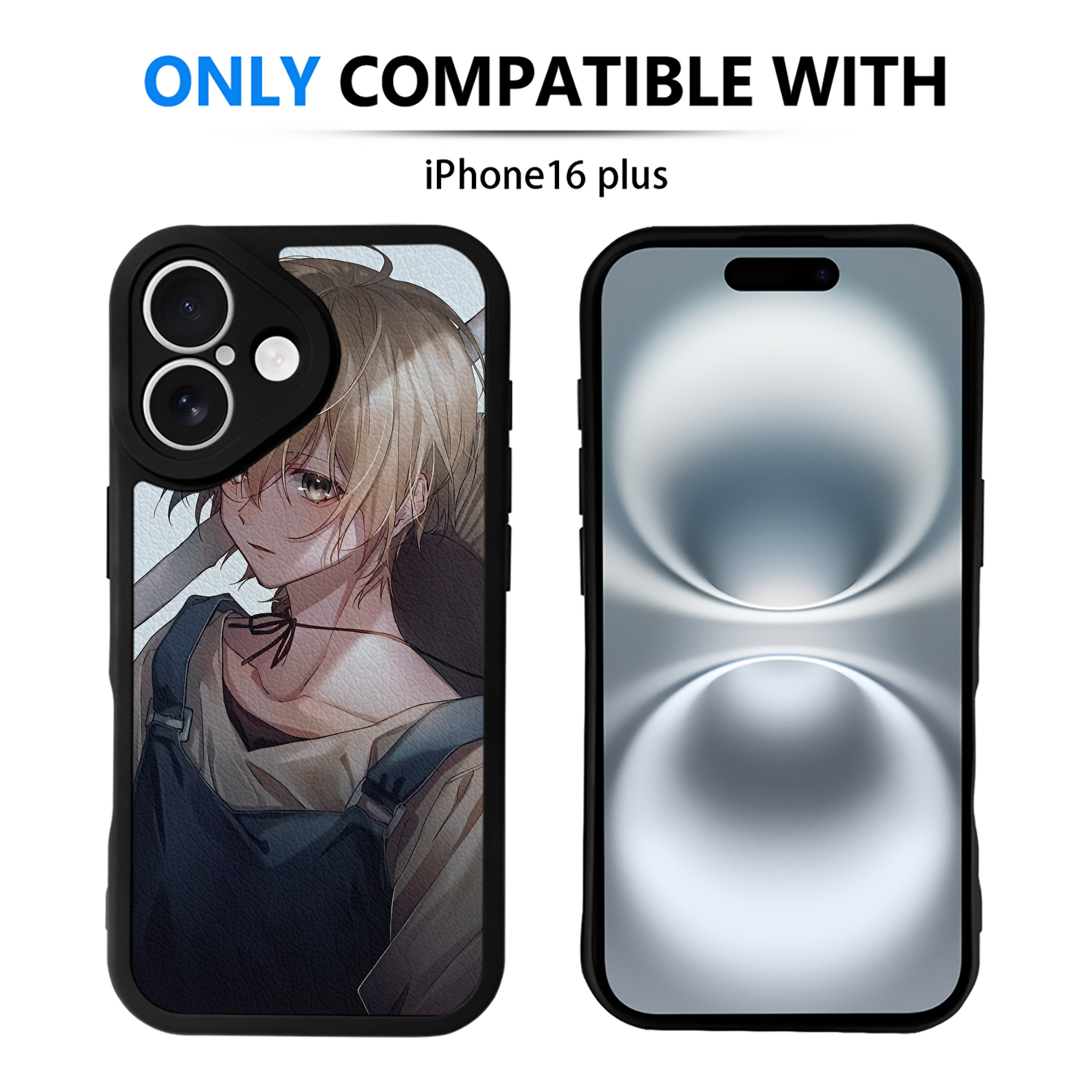 （画像用） 文豪ストレイドッグス Bungo Stray Dogs 【iPhone 16シリーズ対応】シリコンスマホケース（レザー調） 材質：シリコン